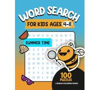 Word Search for Kids Ages 4-8: 100 Summer Time Puzzles