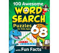 Word Search for Kids Ages 6-8: 100 Awesome Themed Puzzles for Curious Kids with Fun Facts & Trivia (Travel Activity Word Find for Boys and Girls) (Kids Word Search)
