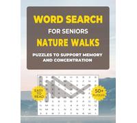Word Search for Seniors - Nature Walks: Calming Large Print Puzzles (8.5x11): Gentle Word Search Puzzles for Seniors | Brain Games for Relaxation & ... - Simple Pleasures 8.5x11, Large Print)