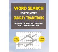 Word Search for Seniors - Sunday Traditions: Easy Large Print Puzzles (8.5x11): Relaxing Word Search Puzzles for Seniors | Gentle Brain Games for ... - Simple Pleasures 8.5x11, Large Print)