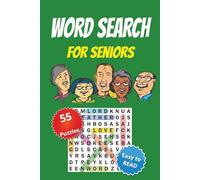 Word Search for Seniors: Word searches for seniors with easy to read print , relaxing, anxiety relief and more 6x9 inches, 110 Pages, 55 puzzles, a ... birthdays ,vacations and chilling out time.