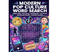 Word Search for the Pop Culture Junkie: 100 Large Print Puzzles: Viral Trends, Gen Z Slang, Hit Movies & Celebrity Gossip (2020-2025) - Fun Brain Games