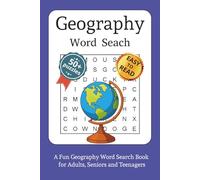 Word Search Geography: Word search with easy-to-read letters about geography, maps, continents, and much more | 6 x 9 inches, 110 pages | Over 50 ... who loves exploring the world in a fun way.