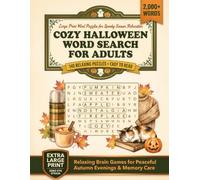 Word Search Large Print: Cozy Halloween Puzzle Book for Adults: Relaxing autumn themed brain games with 140 easy to read spooky activities for stress ... and quiet nights (Word Find Books For Adults)