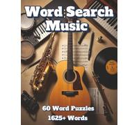 Word Search Music: 60 Word Puzzles 1625+ Words (Americana)