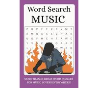 Word Search Music: Music Word Search puzzle book with easy to read print, covering all types of music, bands and much more. 6x9 inches format, 110 ... Ideal gift for holidays and free times.