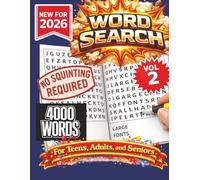 Word Search- New for 2026! 4000 Words-NO SQUINTING REQUIRED!: Find-a-word-- 4000 Words Word Search Puzzle book for all ages. 100 puzzle to keep you ... home, and other Free time. VERY large print