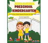 Word Search Preschool & Kindergarten: Fun & Easy Word Search for Kids Ages 4-6