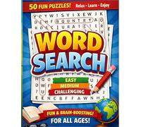 Word Search Puzzle Book: 50 Fun & Challenging Puzzles to Boost Memory, Focus, and Vocabulary