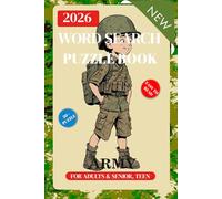 Word Search Puzzle Book Army: Large Print | 6x9 inches, 113 pages | 50+ Puzzles