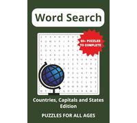 Word Search Puzzle Book - Countries, States and Capitals Edition: Word Searches With Easy to Read Print about Geography, Earth, Locations and More | ... Gifts for Relaxing and Free Time