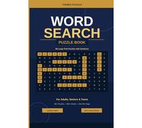 Word Search Puzzle Book for Adults & Seniors: 88 Large Print Puzzles with Solutions | One Puzzle Per Page | Themed Categories | Travel Size 6"×9"