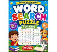 Word Search Puzzle Book for Kids: Fun and Easy Animal, Summer, Fruits & Food Word Searches