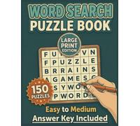 Word Search Puzzle Book: Large Print Edition: 150 Easy to Medium Puzzles with Answer Key Included | Brain Games Activity Book for Adults, Seniors, and Teens