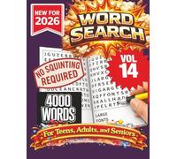 Word Search Puzzle Book- New for 2026! 4000 Words-NO SQUINTING REQUIRED! VOL 14!: 4000 Words Word Search Puzzle book for Adults, Teens, and Seniors. ... at home, or other free time! 8.5x11 format