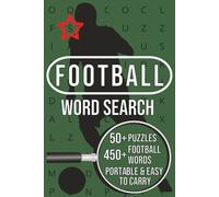 Word Search Puzzle Book On Football: Easy to read print about football, its skills, its equipment and more. 112 pages|50+ Puzzles... Gift for vacations and holidays... Easy to carry.