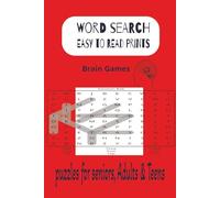 Word Search Puzzle Book: Word searches with Easy to read prints for seniors, adults and teens (6x9 inches, 110 pages, 50 + puzzles) ...Gift for ... perfect for travel, home, or the barn