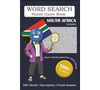 Word Search Puzzle Game Book: South Africa: 500+ Words with Easy to Read Educational Descriptions, South Africa Version, RSA, Gift for Vacation, ... and Full Answer Key: 500+ Word Descriptions