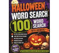 WORD SEARCH PUZZLE-HALLOWEEN EDITION FOR ADULTS: 100 Spooky & Fun Word Search Puzzles with Answers Included