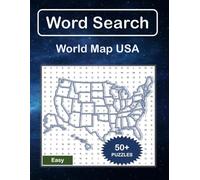 Word Search Puzzle : World Map USA (24 x 24 Easy) with more than 50 Fun Puzzles, 600 Words & Solutions: (Brain Games, For Sparking Memory, Focus, ... With Find Game) (Word Search : World Map)