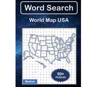 Word Search Puzzle : World Map USA (24 x 24 Medium) with more than 50 Fun Puzzles, 600 Words & Solutions: (Brain Games, For Sparking Memory, Focus, ... With Find Game) (Word Search : World Map)