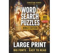Word Search Puzzles Bible Edition: Large Print Christian Word Search for Adults and Seniors | Medium Difficulty Bible Puzzles with Big Fonts and Solutions Included (Bible Series)