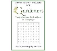 Word Search Puzzles for Gardeners: 50+ Unique Puzzles for Adults for the Gardener's
