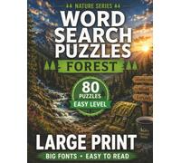 Word Search Puzzles Forest: Easy Level | Large Print | Big Fonts Easy to Read | 80 Nature-Themed Puzzles | Solutions Included
