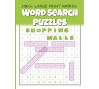 Word Search Puzzles Shopping Malls: Themed 3,000 Large Print Words, One Puzzle per Page for Teens, Adults and Seniors (Riddle N Reason)