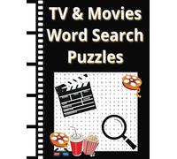 Word Search Puzzles - TV & Movies - 44 Themed Puzzles - Solutions included: Paperback March 2025