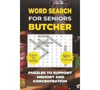 Word Search: Simple Activities for Seniors - Butcher: Over 50 Calming Word Search Puzzles with Butcher Shops & Fresh Meats - Perfect for Seniors, Including Those with Dementia or Alzheimer’s