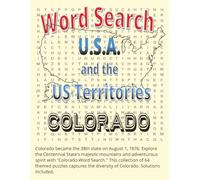 Word Search U.S.A and the U.S. Territories: Colorado (Word Search USA & US Territories: A Patriotic Puzzle Series)