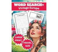 Word Search + Vintage Europe: Cozy Travel-Size Puzzle Book of 1960s-1980s Nostalgic Journeys and Postcard Memories - Part of the Nostalgic Puzzle Series for Women Who Love Travel and Puzzles