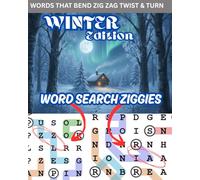 Word Search ZIGGIES Winter Edition: Words That Bend Zig Zag Twist & Turn