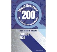 Word Searches | 200 Fun Themes For Each Puzzle: Jumbo Size | For Teens and Adults | Binnarts Creatives