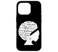 Word Strong Melanin Queen Curvy Proud Afro Latina Woman Girl Carcasa para iPhone 16 Pro