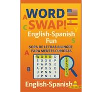 Word Swap -English and Spanish Word Search: Aprender Español Para Niños, Juegos Familiares de