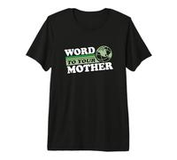 Word To Your Mother Earth Retro Ochenta Planeta Oscuro Camiseta Premium