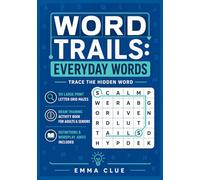Word Trails: Vocabulary Path Puzzles - Book 1: Large Print Brain Training for Adults & Seniors | 101 Letter Grid Mazes | Trace the Hidden Word | ... Wordplay Jokes Included (Word Trails series)