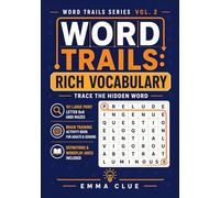 Word Trails: Vocabulary Path Puzzles - Book 2: Large Print Brain Training for Adults & Seniors | 101 Advanced Letter Grid Mazes | Trace the Hidden ... & Jokes Included (Word Trails series)