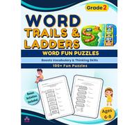 Word Trails & Word Ladders for Grade 2: Word Fun Puzzles for Kids Ages 6-8 (Brain Games For Kids)