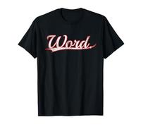 Word. Urban Streetwear Retro Slogan Vintage Varsity Camiseta