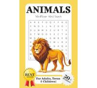 WordFlower Word Search Puzzle Book: Animals: Word Searches with Easy to Read print about Animals, Animal Kingdom, Animal Habitats and More | 6x9 ... Times (WordFlower Word Search Puzzle Books)