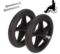 WORDFUN 2 Pieza Ruedas Delanteras para Sillas De Ruedas, Repuestos Sillas De Ruedas, 150mm 170mm 200mm Ruedas Antideslizantes Resistente Al Desgaste, Accesorios para Sillas De Ruedas Manual