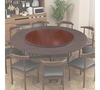 WORDFUN 70/80/90cm GrandePlato Giratorio Redondo, Lazy Susan Bandeja De Servicio De Mesa, Tabla Rotativa De Madera, Mesa Giratoria De Madera Redonda, Placa Giratoria con Rodamiento Silencioso