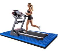 WORDFUN Alfombrilla para Cinta De Correr, Esterilla Fitness Antideslizante, Tapete Antivibración para Bicicleta De Ejercicio, Tapete Elíptico, Tapete para Equipo De Ejercicios De Alta Densidad