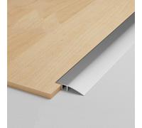 WORDFUN Banda De Transición para Umbral De Puerta 8-35mm, Rampa De Umbral De Puerta De Aluminio, L : 90 Cm, Tira De Transición De Piso, para Pisos, Laminados De Baldosas para Laminado(Silver,4.2cm)