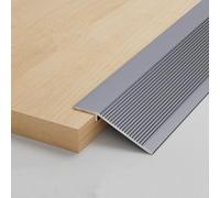 WORDFUN Banda De Transición para Umbral De Puerta 8-35mm, Rampa De Umbral De Puerta De Aluminio, L : 90 Cm, Tira De Transición De Piso, para Pisos, Laminados De Baldosas para Laminado(IronGray,10cm)