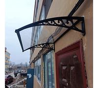 WORDFUN Marquesina para Puertas Y Ventanas, Toldo De Puerta Principal, Marquesina Transparente Exterior, Toldo Cubierta En Jardín, Resistente A Los Impactos, Larga Vida Útil (Size : 60x120cm)