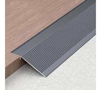 WORDFUN Perfil De Transición De Aluminio, Perfil De Compensación De Altura, Banda De Transición para Umbral De Puerta 8-35mm, Rampa De Umbral De Puerta, Embellecedor Suelos Desnivel(IronGray,7cm)